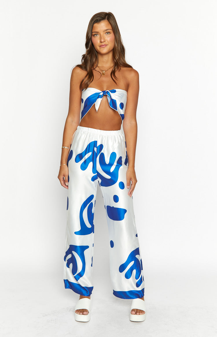 Dylan Blue Strapless Top Image