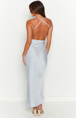 Elise Ice Blue Midi Dress Image
