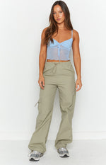 Emz Blue Mesh Cami Image