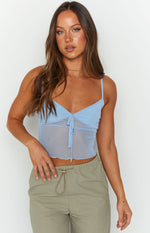 Emz Blue Mesh Cami Image