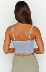 Emz Blue Mesh Cami Image