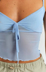 Emz Blue Mesh Cami Image