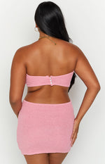 Fiona Pink Strapless Mini Dress Image