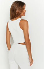 Fleur White Tie Top Image
