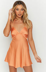 Florence Orange Mini Dress Image