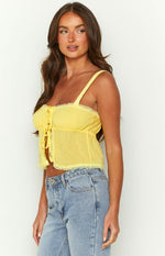 Frankie Yellow Crop Top Image