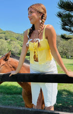 Frankie Yellow Crop Top Image