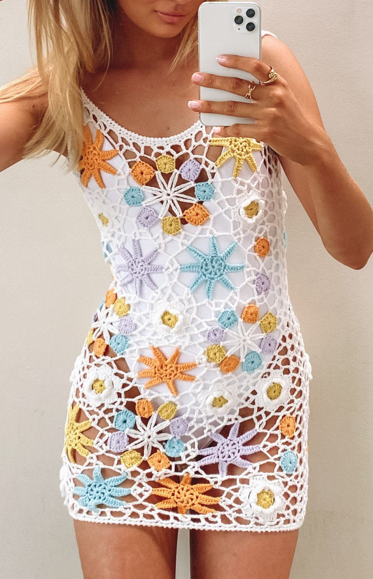 Garden Crochet Dress Rainbow Image