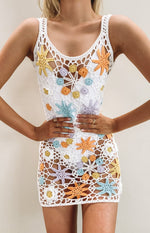 Garden Crochet Dress Rainbow Image