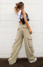 Helley Khaki Cargo Pants Image