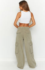 Helley Khaki Cargo Pants Image