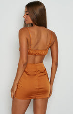 Hyacinth Tie Mini Dress Orange Image