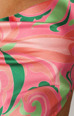 Ingrid Red Print Halter Top Image