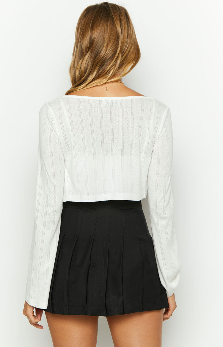 In My Feelings White Pointel Two Piece Set Image