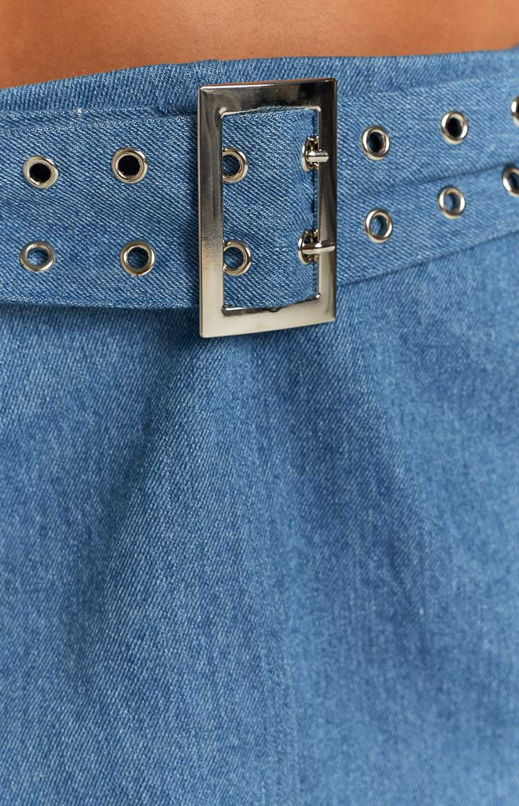 Jordie Blue Denim Mini Skirt Image