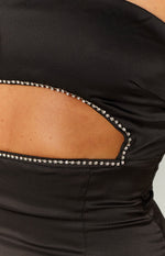 Kaia Black Strapless Mini Dress Image