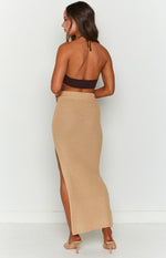 Kemena Neutral Midi Knit Skirt Image