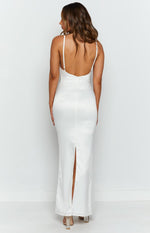 Kissing You Maxi Formal Dress Cream Image