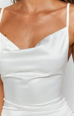 Kissing You Maxi Formal Dress Cream Image
