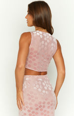 Late Night Pink Tie Top Image