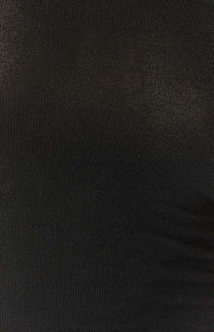Liv Black Knit Tube Top Image