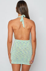 Magnolia Halter Mini Dress Mint Image