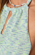 Magnolia Halter Mini Dress Mint Image