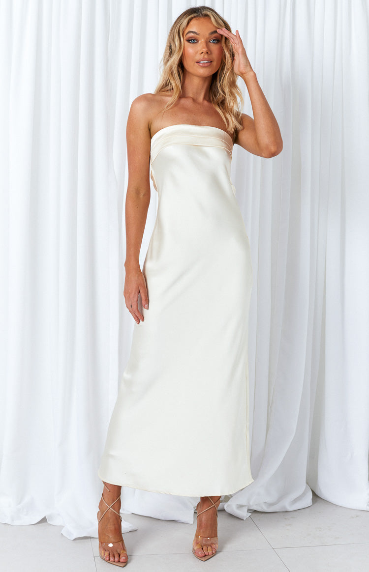 Maiah Cream Maxi Dress Image