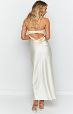 Maiah Cream Maxi Dress Image