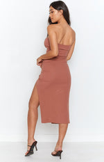 Melody Midi Dress Brown Image