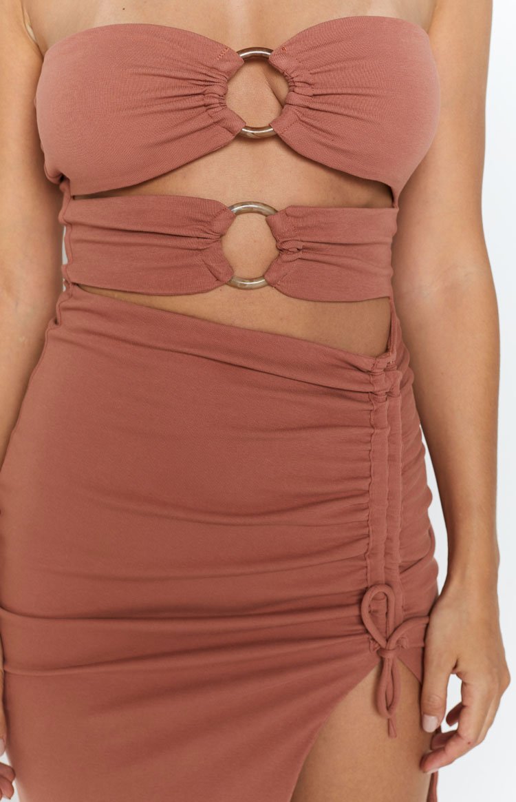 Melody Midi Dress Brown Image