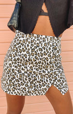 Milan Mini Skirt Leopard Image