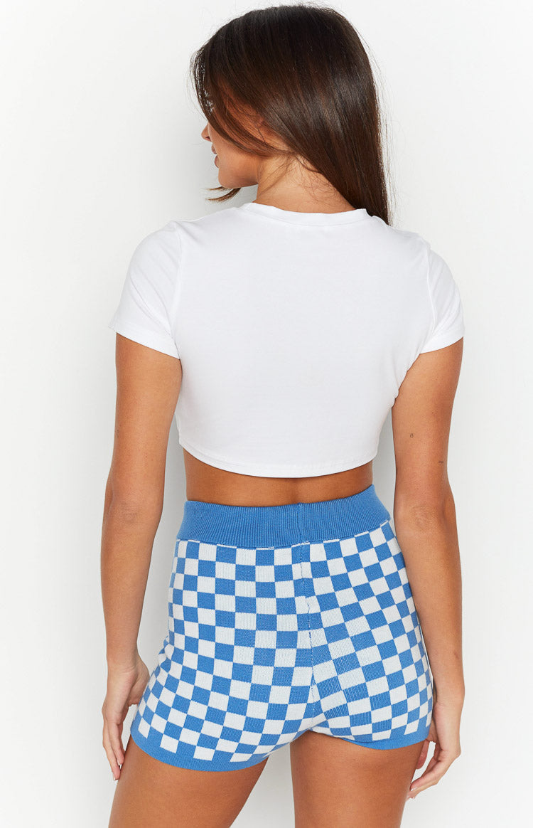 Miyah Blue Bike Shorts Image