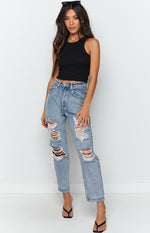 Naomi Ribbed Tank Black Image