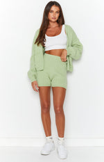 Nivara Green Knitted Shorts Image