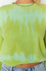 Overland Bleach Sweater Green Image