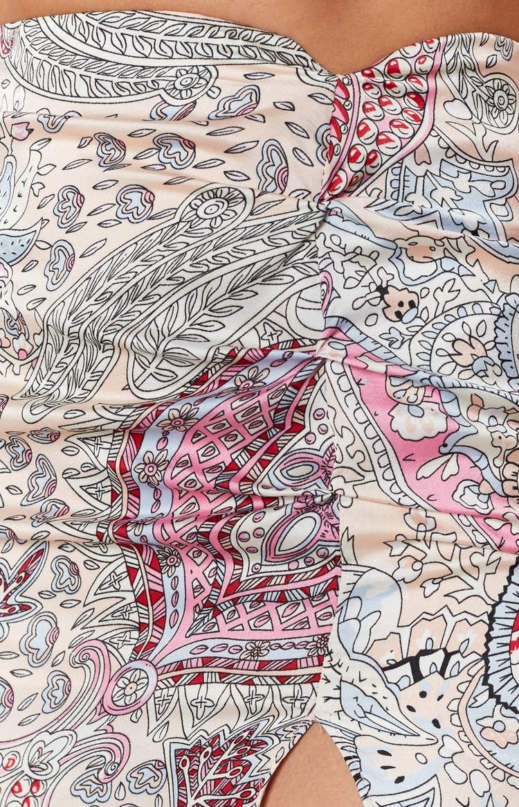 Poolside Midi Skirt Paisley Image