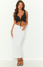 Poppy Black Crop Top Image