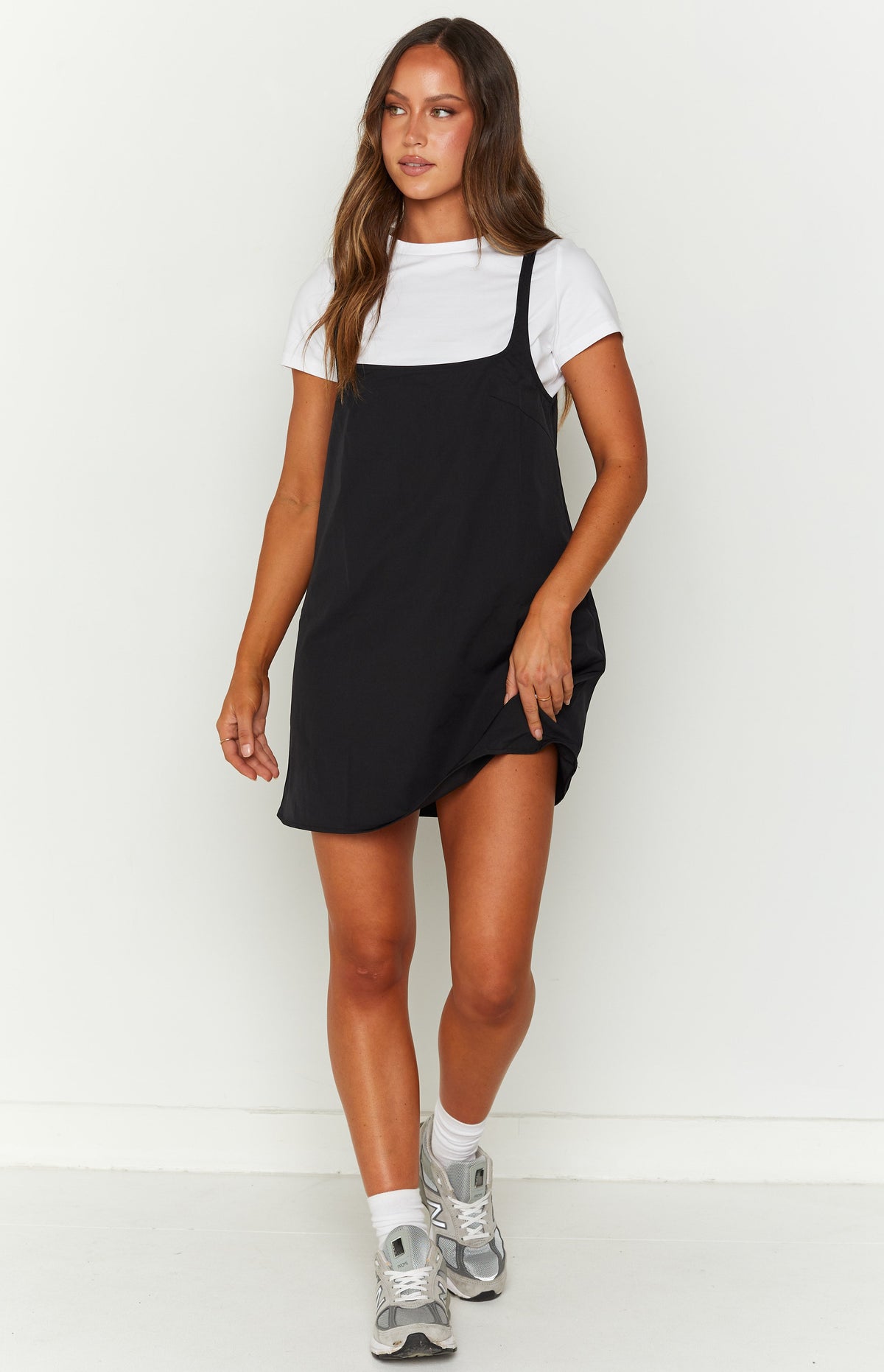 Priya Black Mini Dress Image