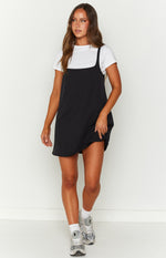 Priya Black Mini Dress Image