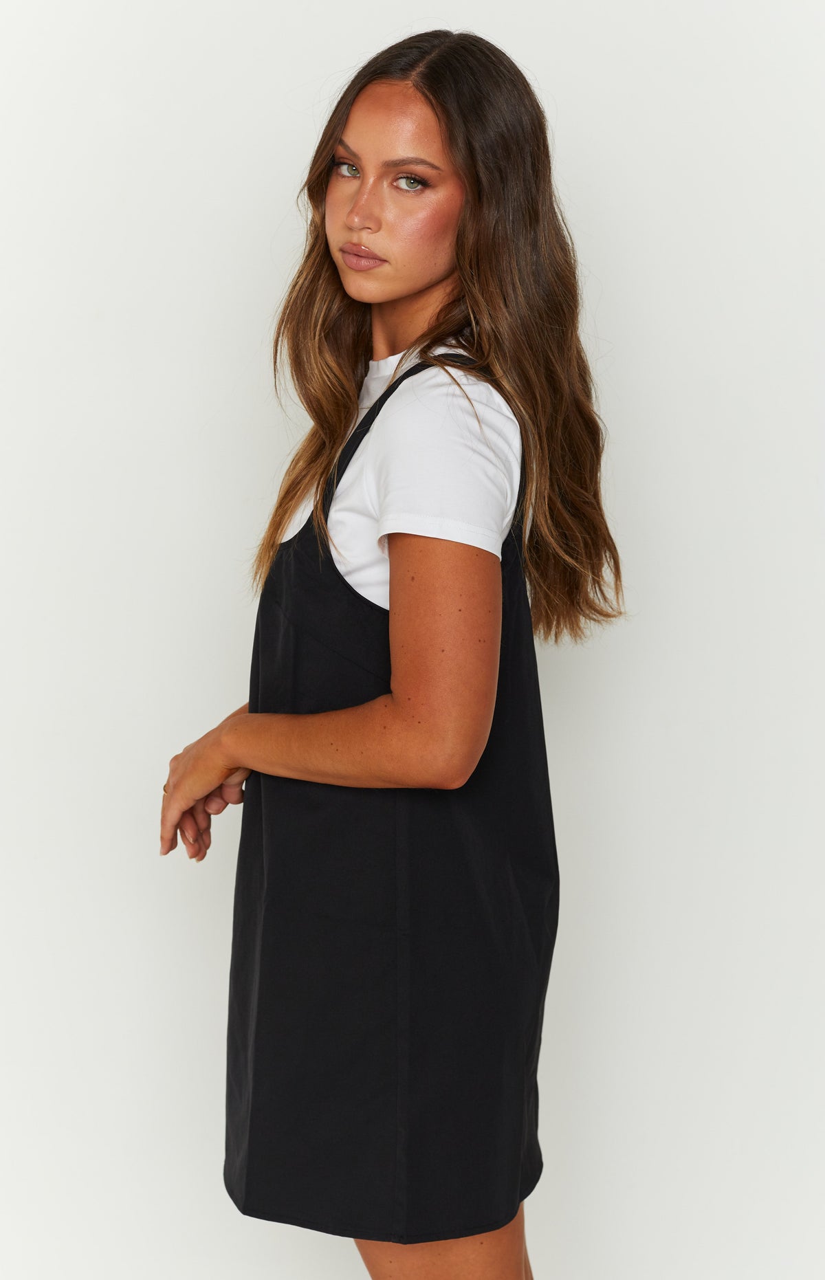 Priya Black Mini Dress Image