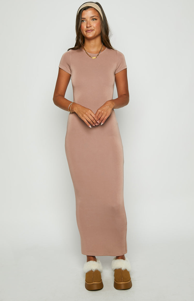 Raya Taupe Maxi Dress Image