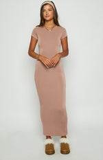 Raya Taupe Maxi Dress Image