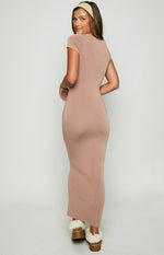 Raya Taupe Maxi Dress Image
