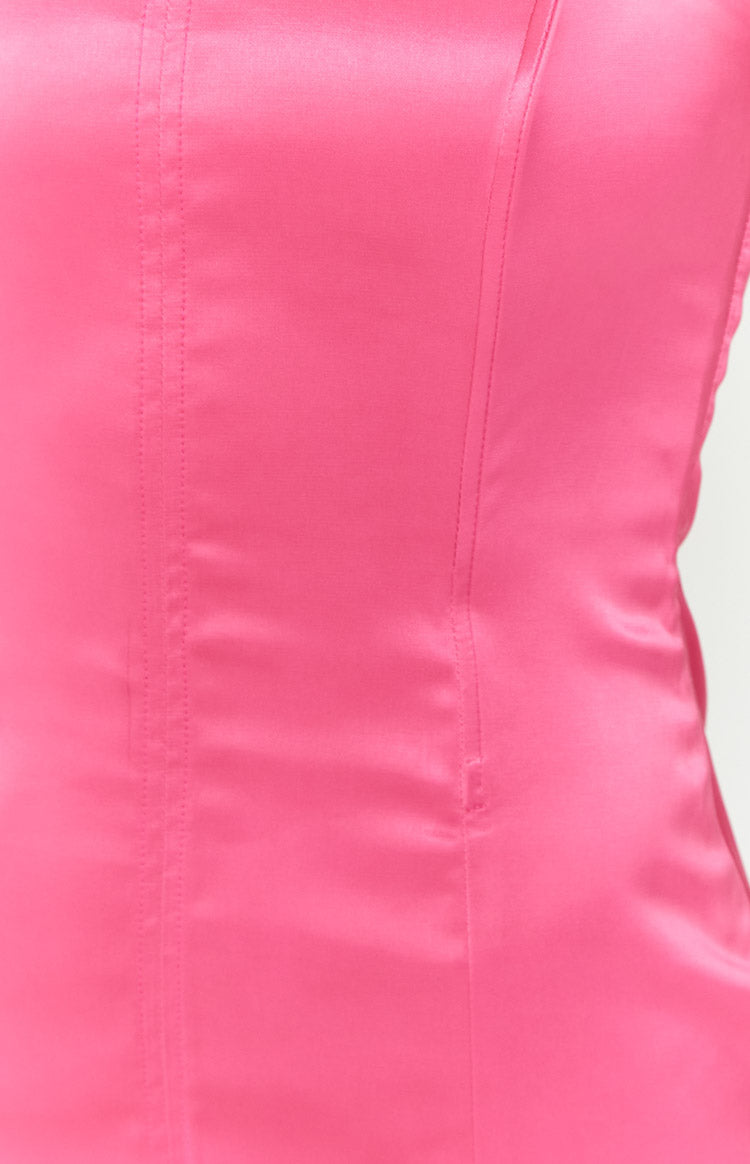 Rose Pink Mini Dress Image