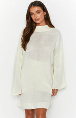 SNDYS Seeker White Knit Top Image