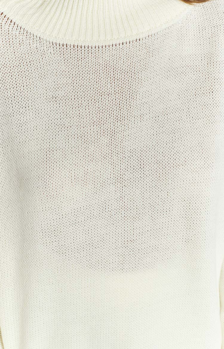 SNDYS Seeker White Knit Top Image