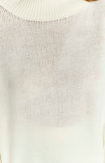 SNDYS Seeker White Knit Top Image