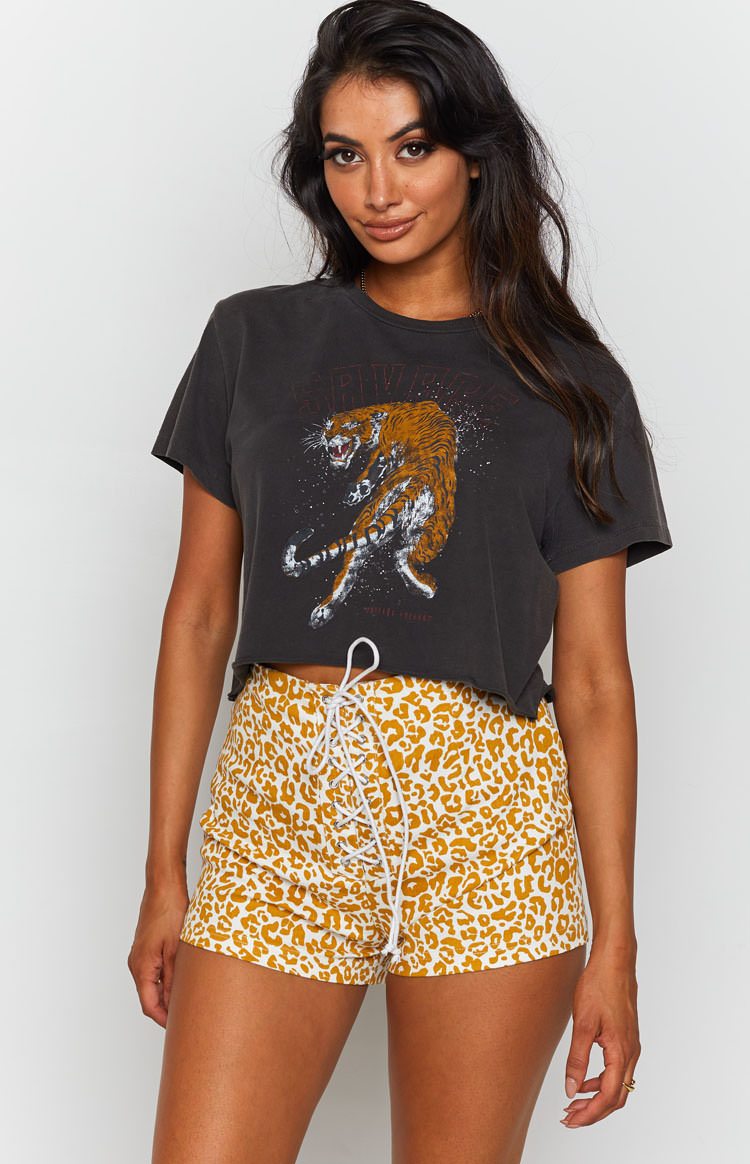Schools Out Shorts Leopard Image