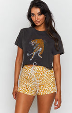Schools Out Shorts Leopard Image